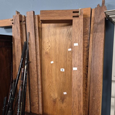 Lot 10 - A Bespoke oak double bed.