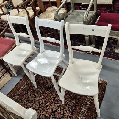 Lot 33 - Three Oxford side chairs