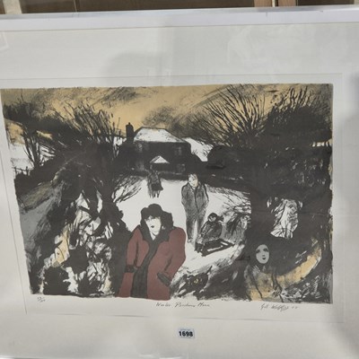 Lot 1698 - Gill Watkiss ( B.1938). "Winter, Bodmin Moor"...