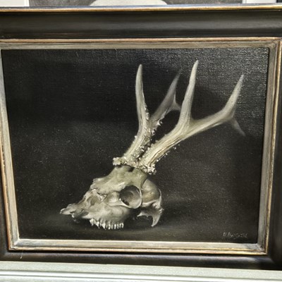 Lot 1714 - H Abel Smith. Two oil on canvas studies of...