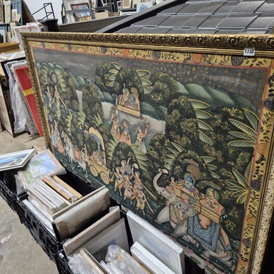 Lot 1730 - A Very large eastern Batik panel. 172 x 116cms