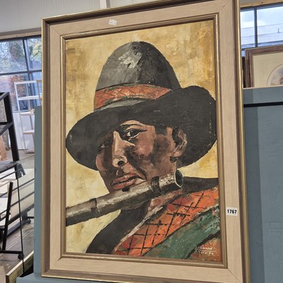 Lot 1767 - Amilcar Salomon, Cusco. (Peruvian)  A large...