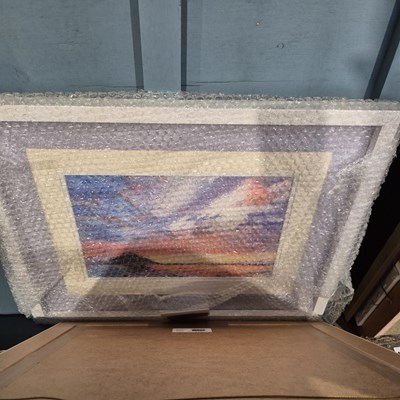 Lot 1772 - Two new framed and glazed acrylic on paper...