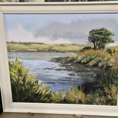 Lot 1776 - Wendy Parkin. A sunrise on the coast, and two...