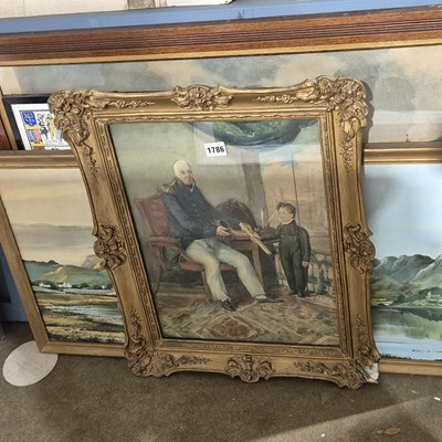 Lot 1786 - A late 19th-century watercolour, an old sea...