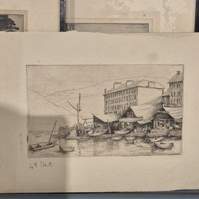 Lot 1787 - A collection of various etchings and other...
