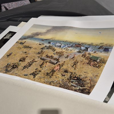 Lot 1794 - Terrance Cuneo, a folio collection of prints,...