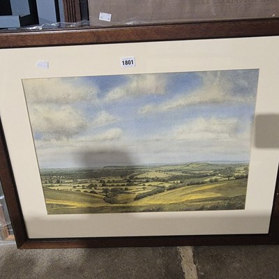 Lot 1801 - R Wallis, A view over Waddesden & Ashendon...