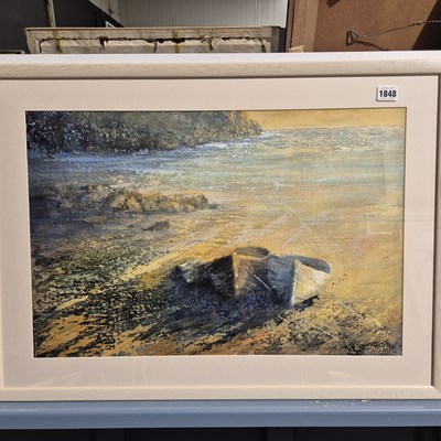 Lot 1848 - M.P.L.- Beached boats together with Julie...