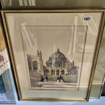 Lot 1887 - a vintage photo print and a 19th century...