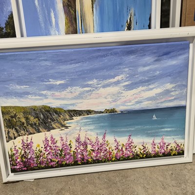 Lot 1940 - Maria Meerstadt- Beachy head. Acrylic on...