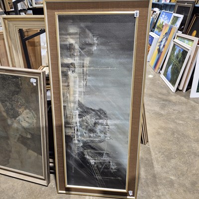 Lot 1948 - Ted Dyer- two large oil on canvas