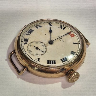 Lot 1113 - An Elgin presentation watch head, engraved...
