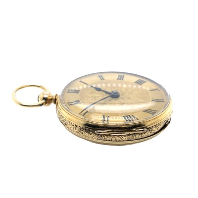 Lot 1119 - A Victorian 18ct gold hallmarked open face...