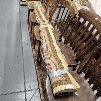 Lot 43 - A large needlepoint rug