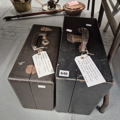 Lot 646 - Two American wind up gramophones