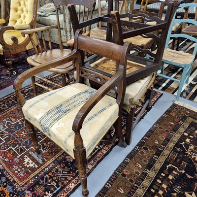 Lot 52 - Three 19th century chairs.