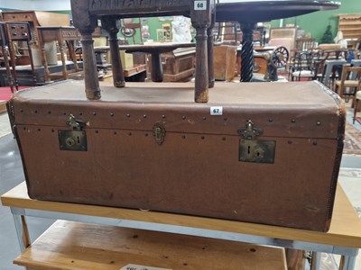 Lot 67 - A vintage trunk