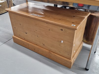 Lot 69 - A pine blanket box