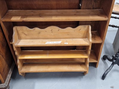 Lot 85 - Two pine shelf units.