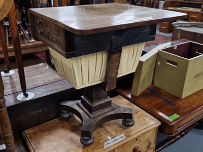 Lot 102 - A William IV mahogany work table