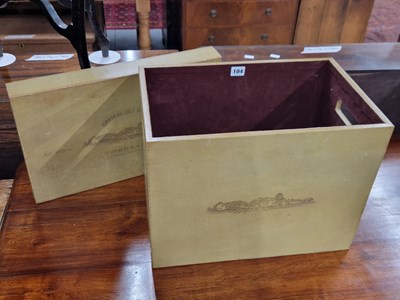 Lot 104 - A decorative wine box