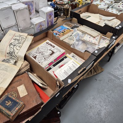 Lot 685 - Printed and hand written ephemera: ancient...