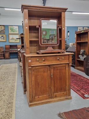 Lot 140 - A late Victorian pine dresser 93 x 61 x 186 cm...