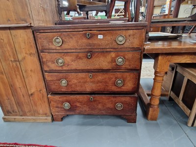 Lot 142 - A 19th century mahogany chest of drawers