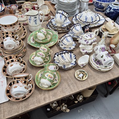 Lot 700 - Reid's and other part tea sets, royal...