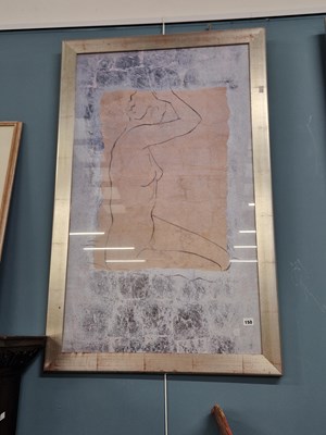 Lot 150 - A pair of large contemporary artworks, nude...