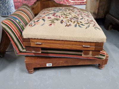 Lot 160 - Two footstools