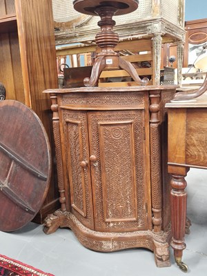 Lot 168 - An interesting colonial carved hardwood...