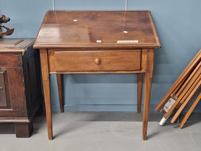Lot 183 - A vintage clerk's slope top desk