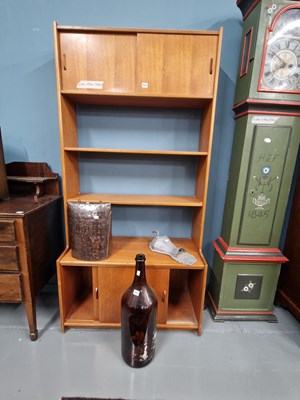 Lot 212 - A Vintage mid-century bookcase cabinet.