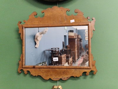Lot 242 - A Georgian style fret framed wall mirror