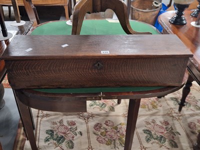 Lot 330 - A 19th century oak long box