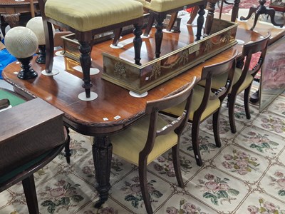 Lot 331 - A 19th century mahogany dining table with...