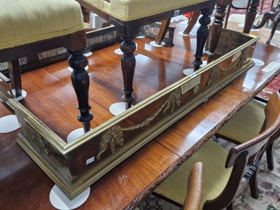 Lot 333 - Two brass fire fenders