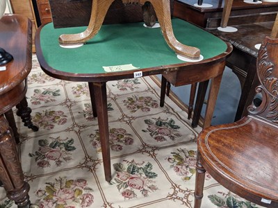 Lot 342 - An early 19th century foldover card table