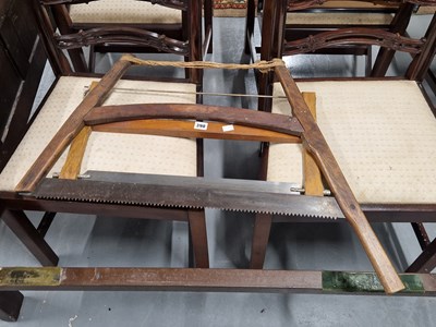 Lot 398 - Two vintage bow saws