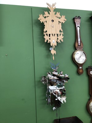Lot 285 - Two lazer cut cuckcoo clocks (battery...