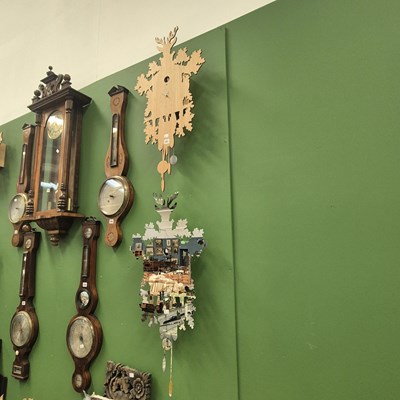 Lot 291 - Two lazer cut cuckcoo clocks (battery...