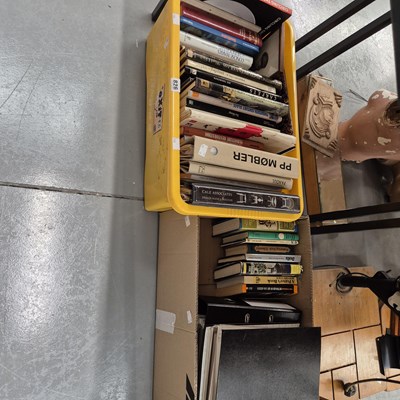 Lot 826 - Antiques textbooks together with folders of...