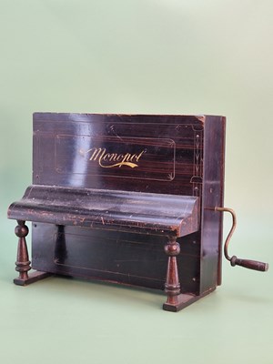 Lot 1277 - A Victorian Monopol Manivelle type polyphon...