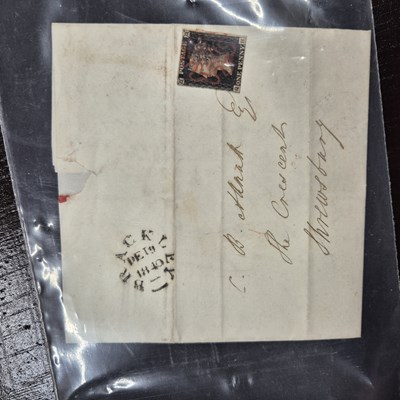 Lot 1279 - Penny black stamp cover, Mulready cover and a...