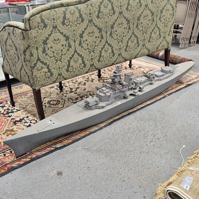 Lot 1300 - An impressive large-scale model of a Naval...