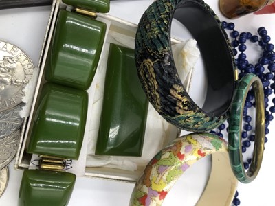 Lot 1132 - An Art-Deco style possibly Bakelite panel...