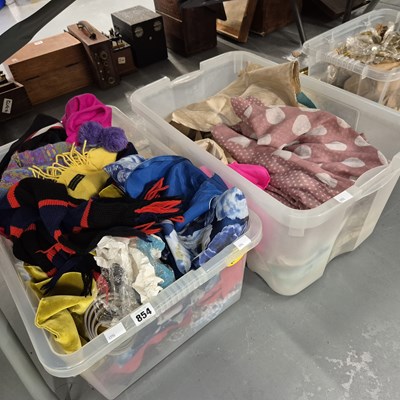 Lot 854 - A collection of scarves and offcut textile panels