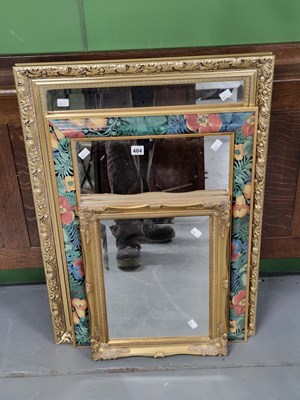 Lot 404 - Three decorative wall mirrors